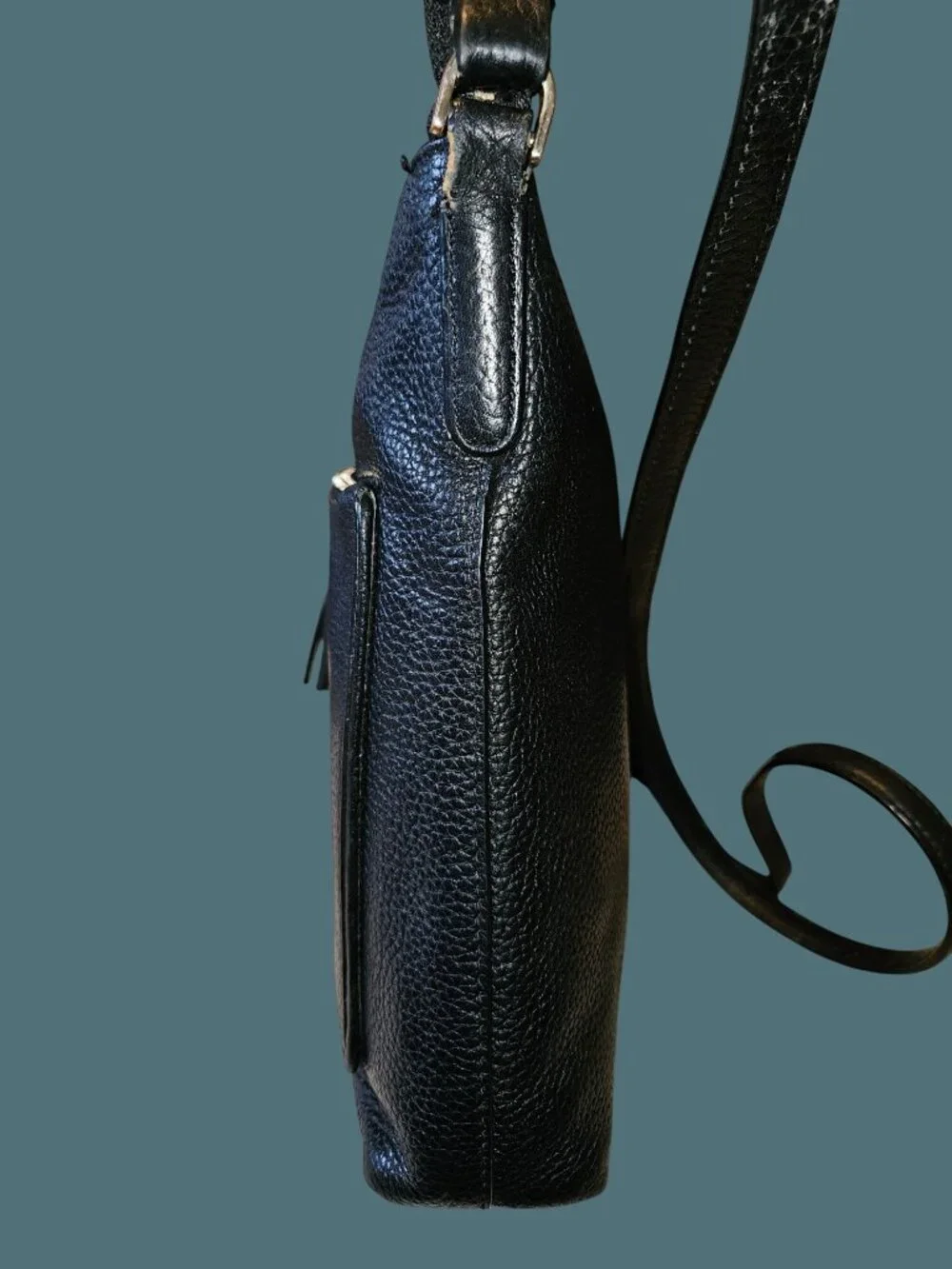 Kate Spade On Purpose Zip Pocket Crossbody Black Leather Bag